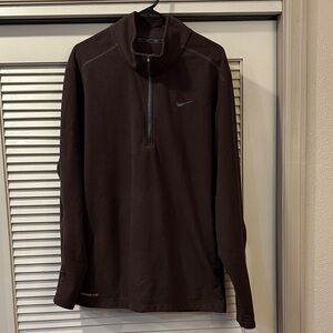 Nike Therma-Fit Men’s Brown Quarter-Zip Pullover